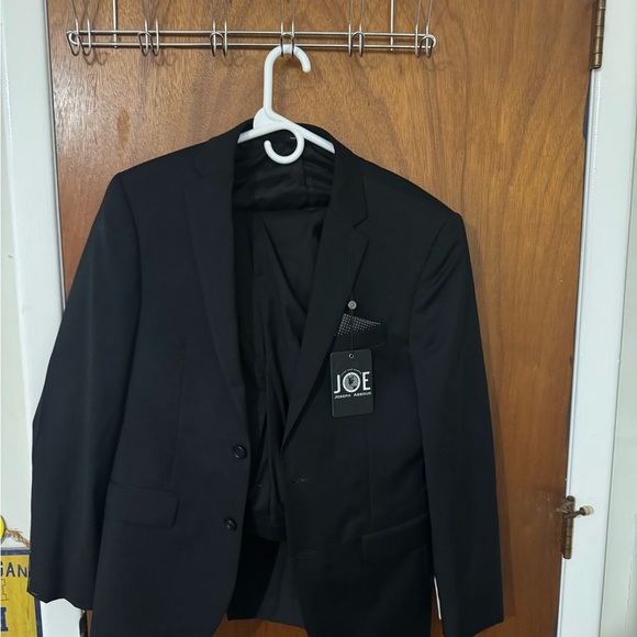 Black Men's Suit Jacket and black pants